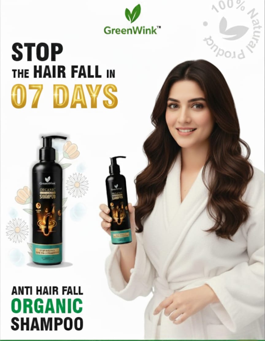 GreenWink Anti Hair Fall Organic Shampoo- 300ml