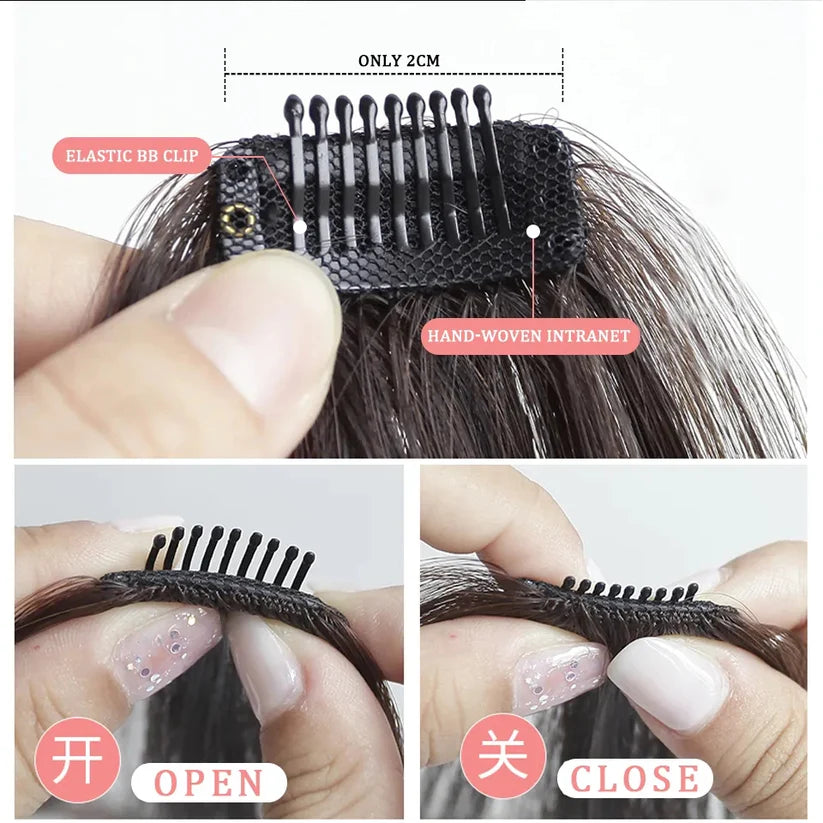 Clip-In Front Side Hair Bangs Extension