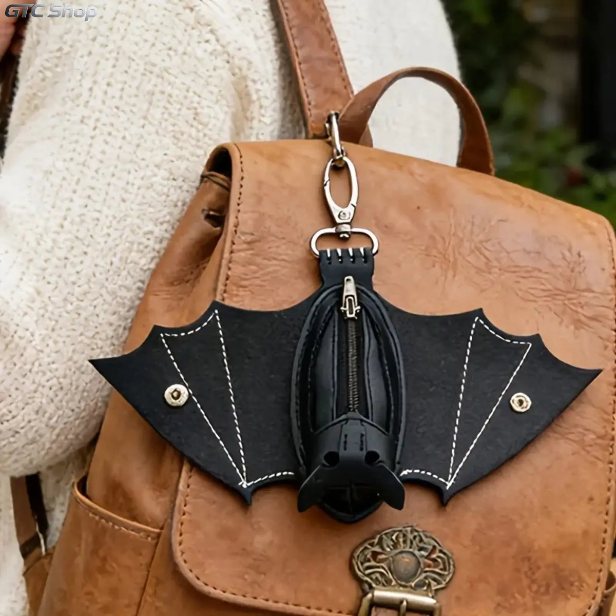 Bat Shaped Gothic Mini Wallet Bag for Halloween Festival Outfits