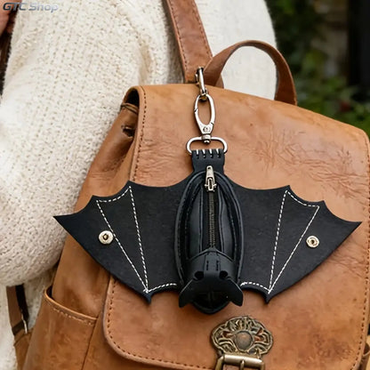 Bat Shaped Gothic Mini Wallet Bag for Halloween Festival Outfits