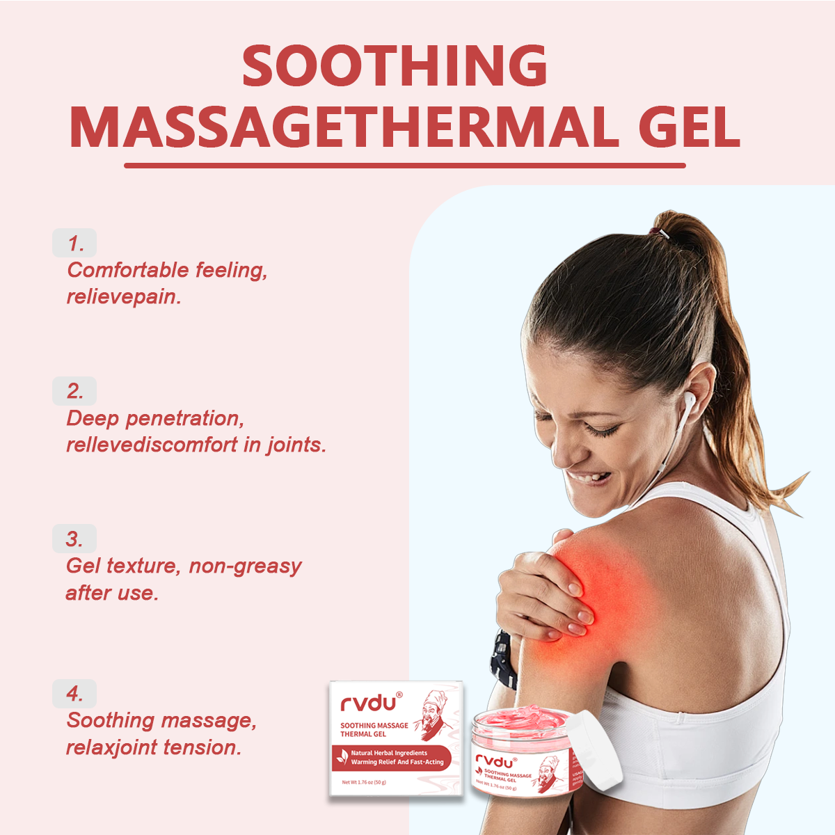 Rvdu Deep Warming Herbal Massage Gel