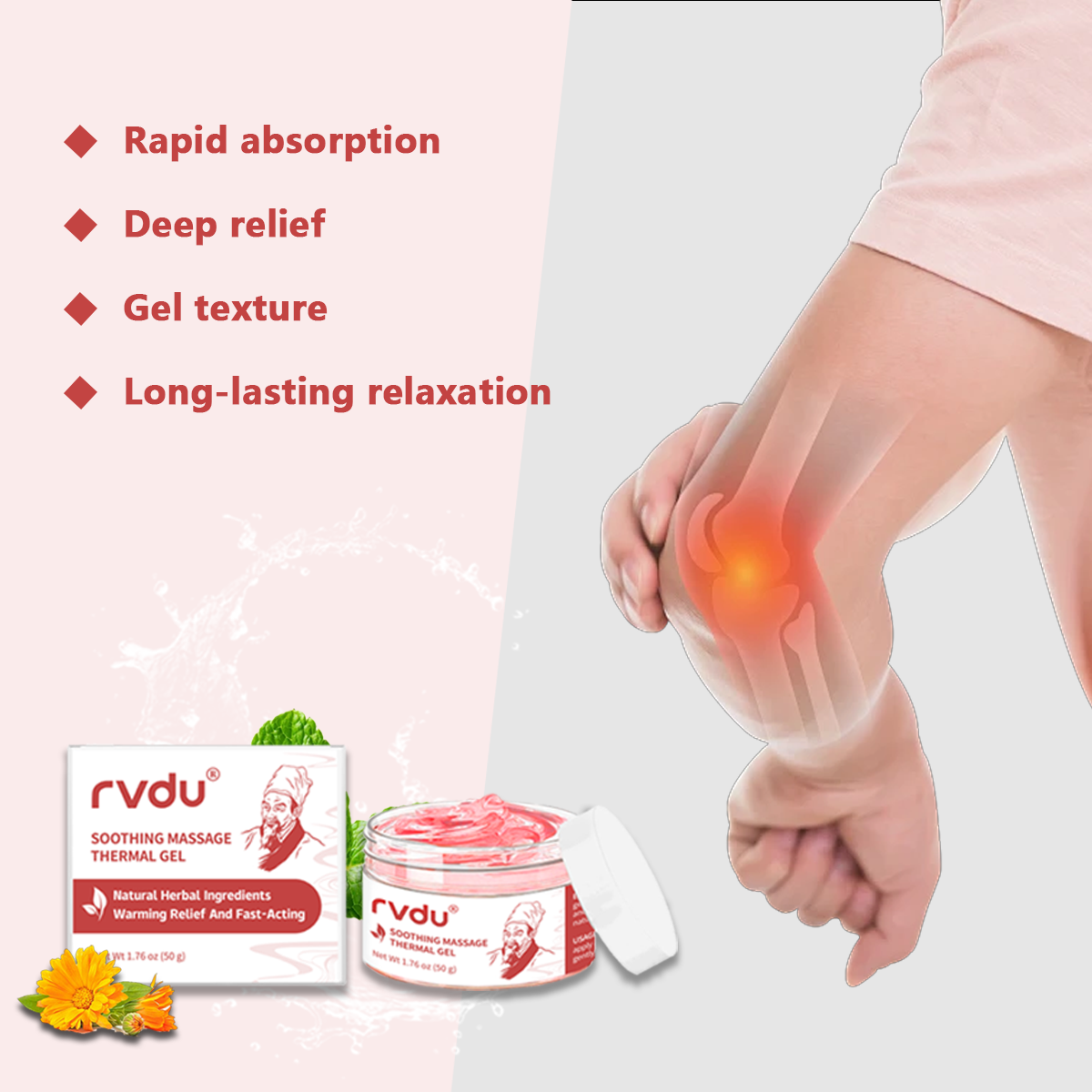 Rvdu Deep Warming Herbal Massage Gel