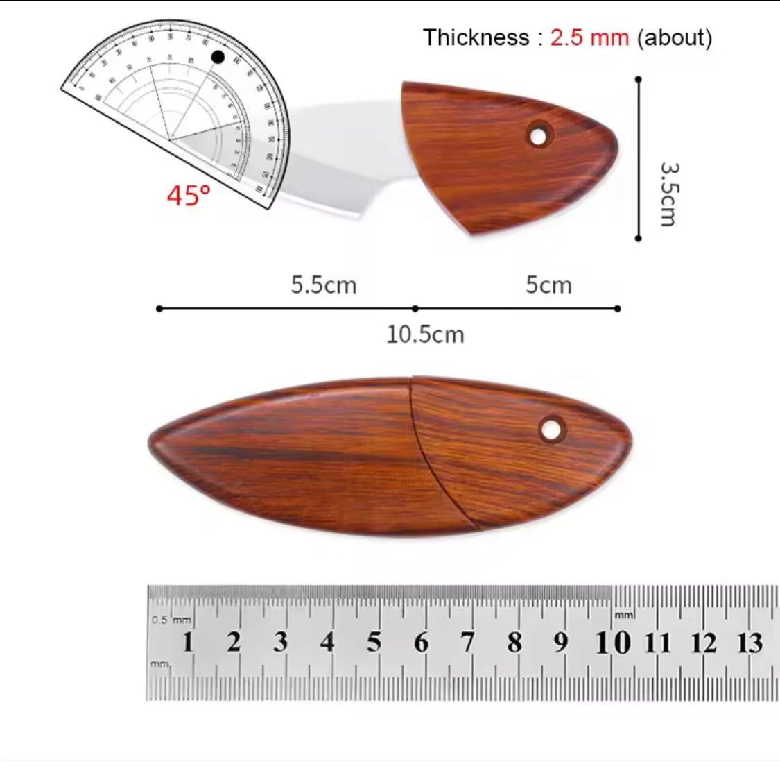 Wood Handle Pocket Knife