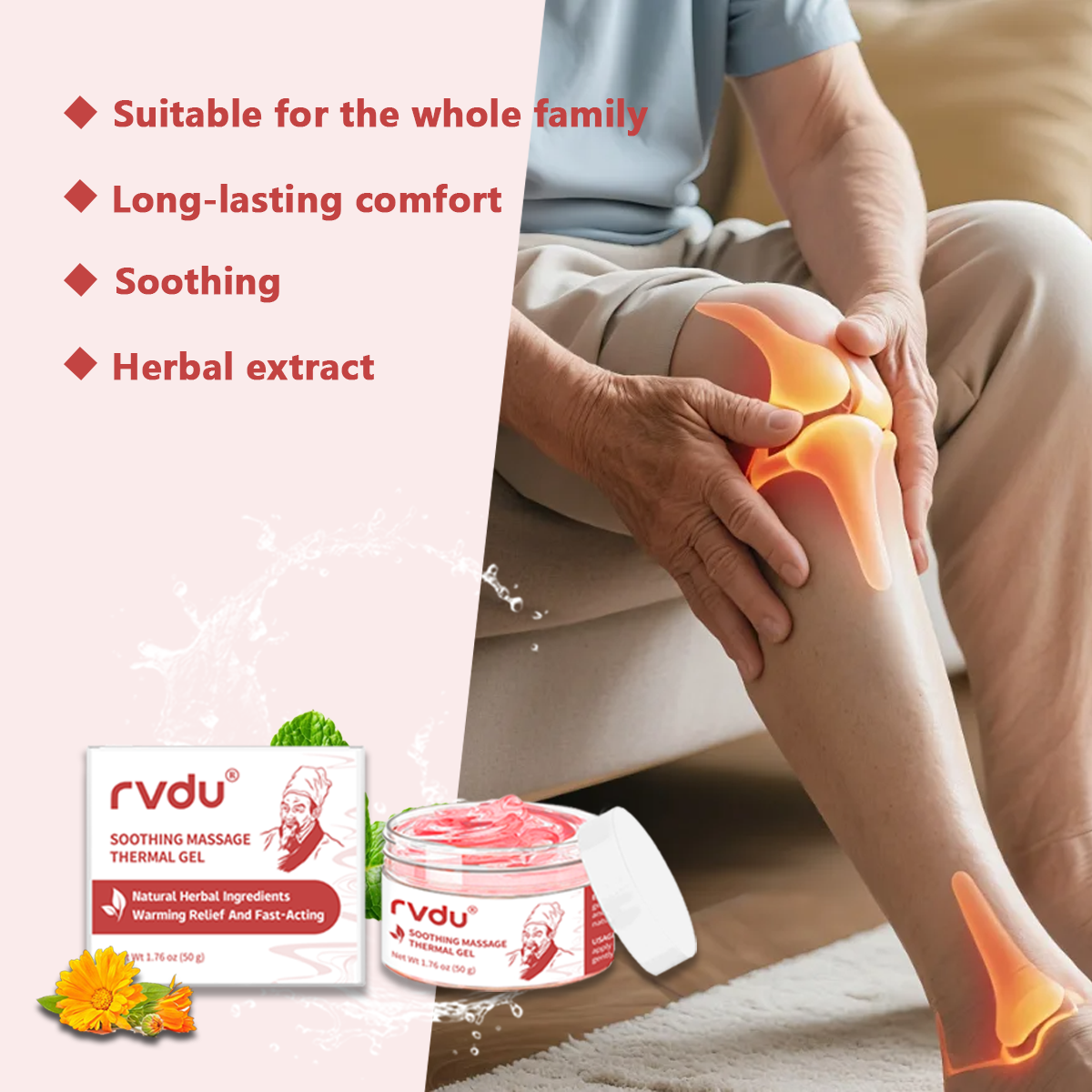 Rvdu Deep Warming Herbal Massage Gel