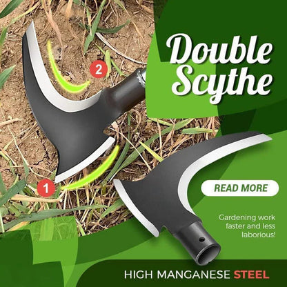 Multifunctional farmers sickle with axe