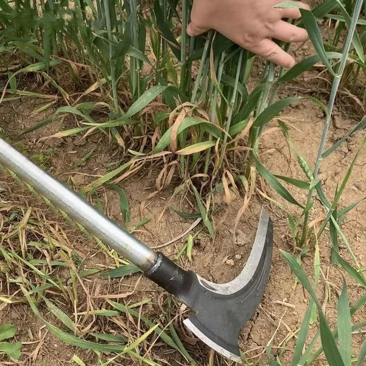Multifunctional farmers sickle with axe