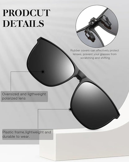 Polarized Clip-On Sunglasses