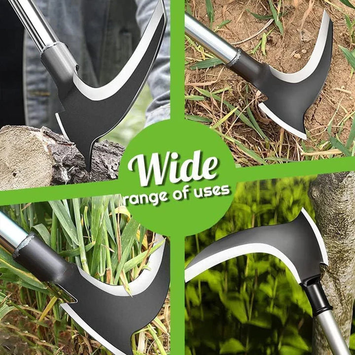 Multifunctional farmers sickle with axe