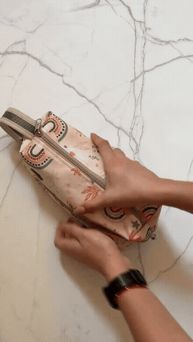 Four Zipper Pencil Pouch