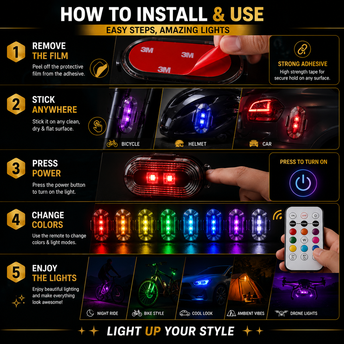Vibelight™ RGB Car Ambient Lights