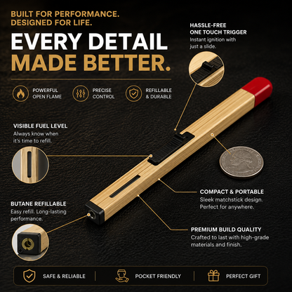 Refillable Matchstick Lighter
