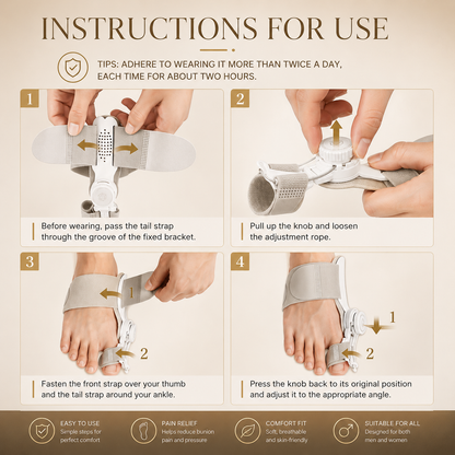Pain Relief Bunion Toe Corrector - (IMPORTED W/O KNOB)