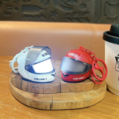 🏍️ Mini Helmet Keychain 🔑✨