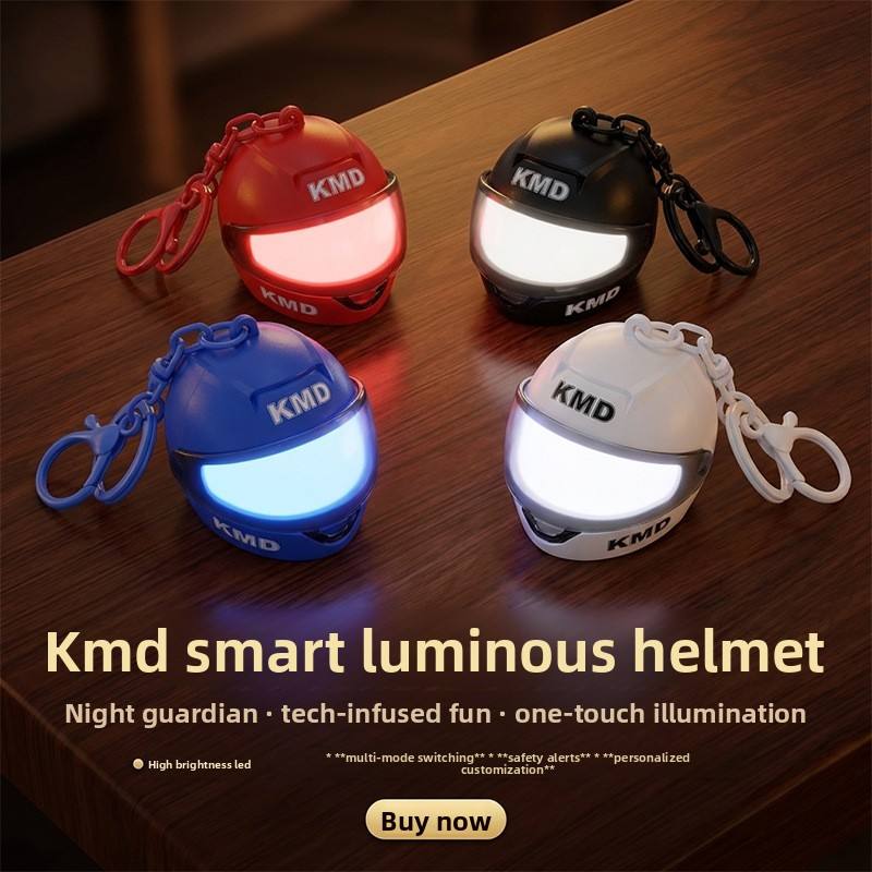 🏍️ Mini Helmet Keychain 🔑✨
