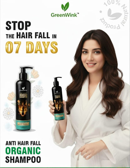 GreenWink Anti Hair Fall Organic Shampoo- 300ml