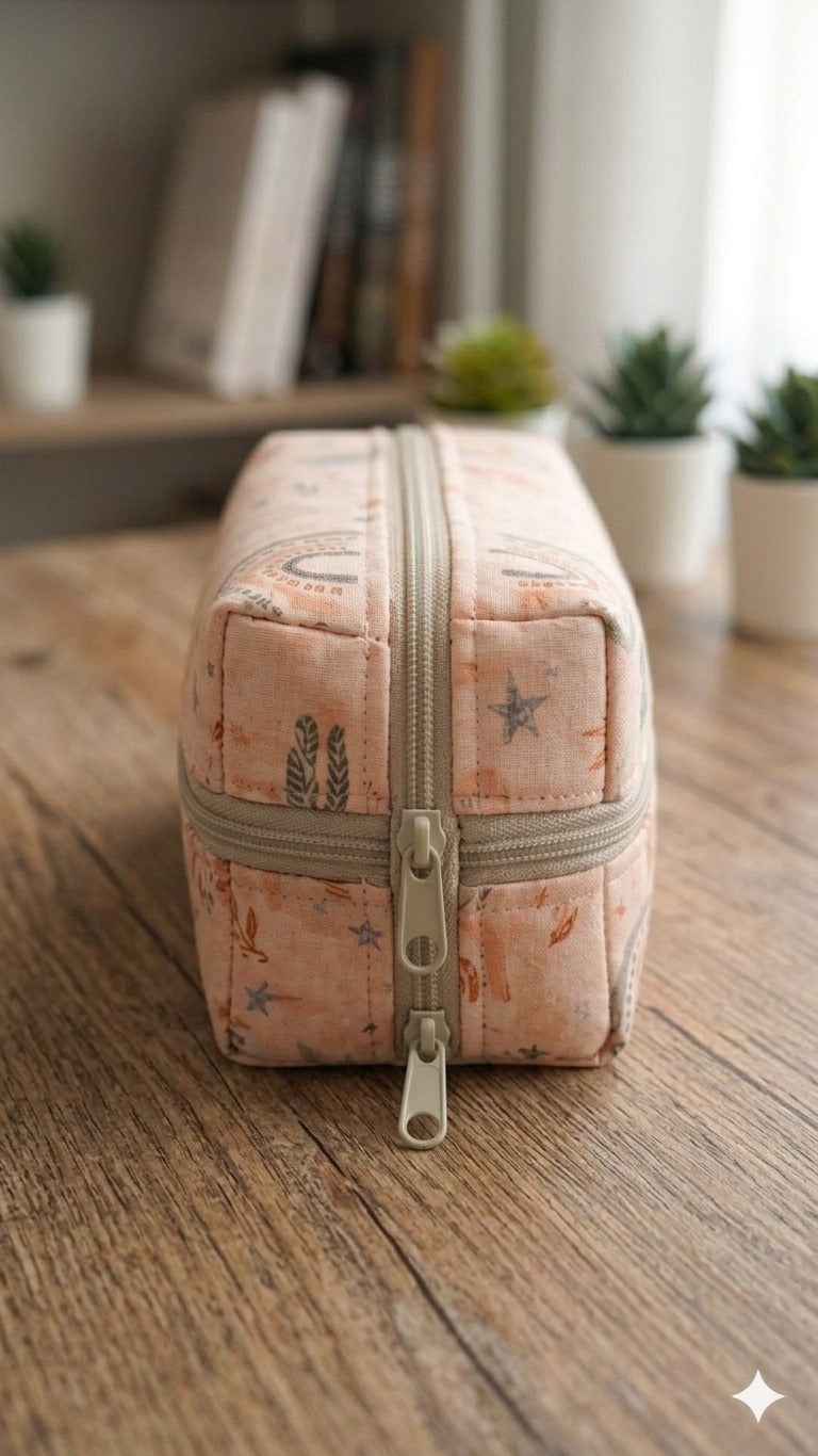 Four Zipper Pencil Pouch