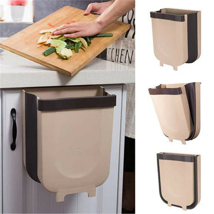 Wall Mounted Foldable Kitchen Trash Can